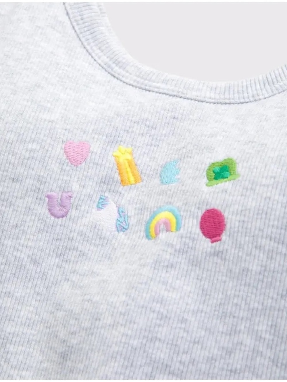 Abercrombie Grey Lucky Charms Bra Free Tank Top